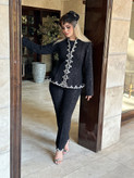 کت و شلوار مجلسی زنانه دانتل جواهردوزی النا
