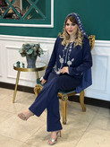 کراپ و شلوار زنانه مجلسی جواهردوزی ایرانا