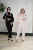 کت و شلوار مجلسی زنانه جواهردوزی آدرینا