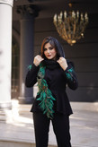 کت و شلوار زنانه مجلسی جواهردوزی ققنوس