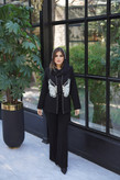 کت و شلوار زنانه مجلسی جواهردوزی پروانه