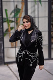 کت و شلوار زنانه مجلسی جواهردوزی حلما