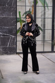 کت و شلوار زنانه مجلسی جواهردوزی حلما
