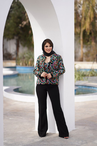 کت و تاپ زنانه مجلسی سوزندوزی