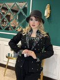 کت و شلوار و تاپ مجلسی زنانه جواهر دوزی ملورین