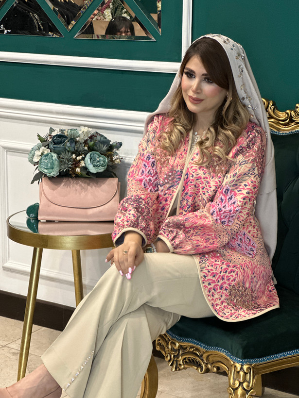 کت و شلوار و تاپ زنانه مجلسی جواهر دوزی رستا