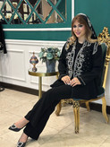 کت و شلوار مجلسی زنانه جواهردوزی آیناز