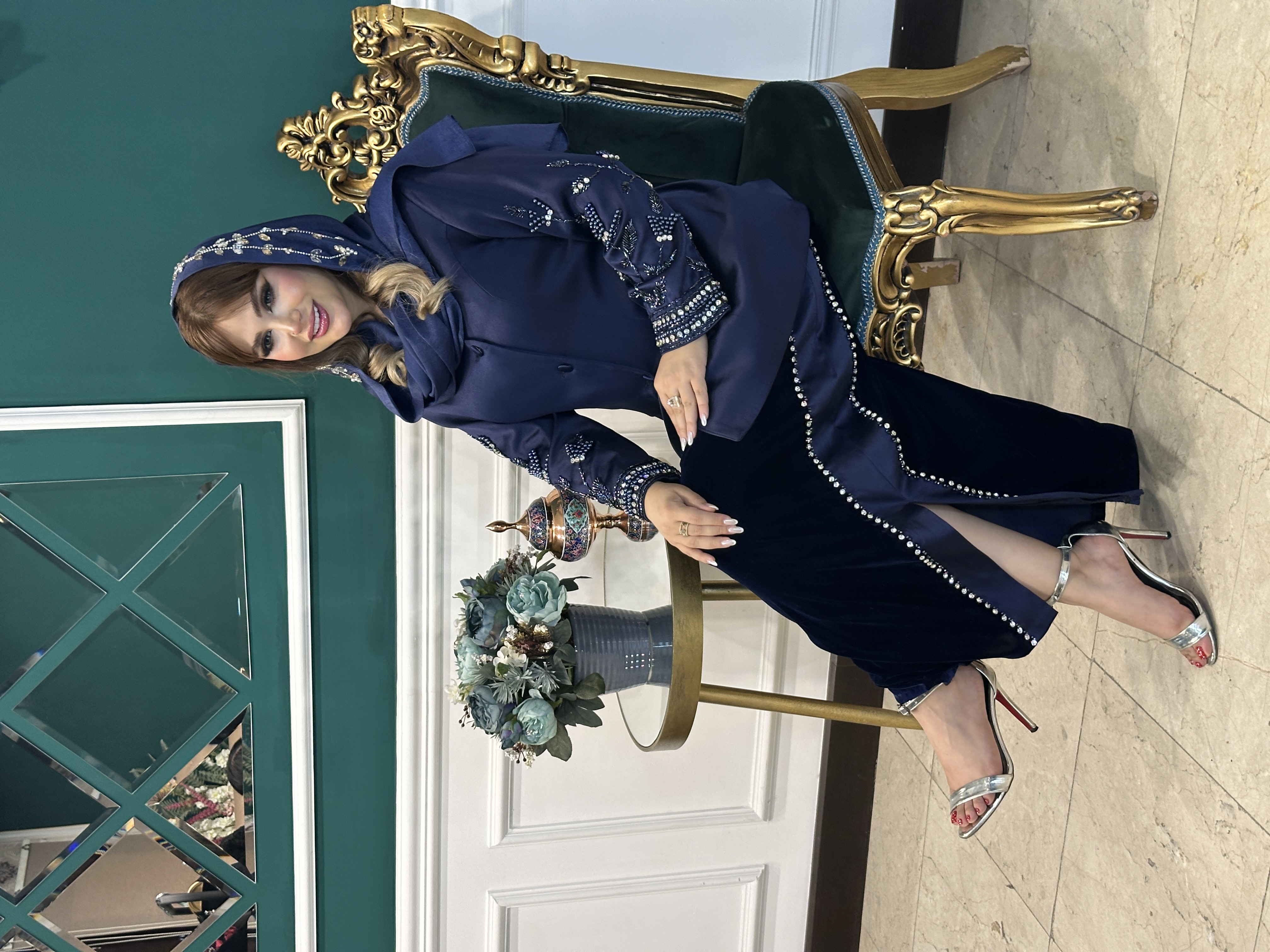 کت و دامن‌مجلسی زنانه جواهردوزی تانیا