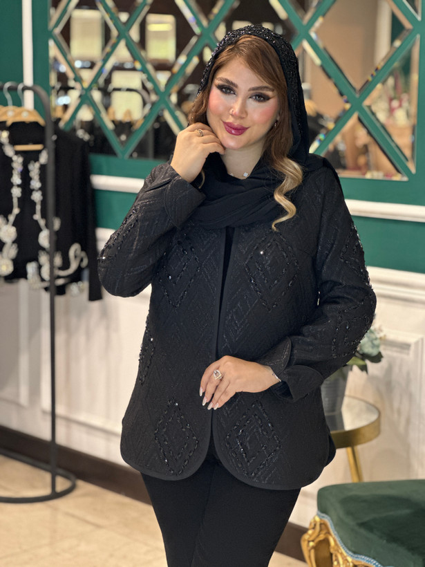 کت ژاکارد جواهردوزی شهزاد