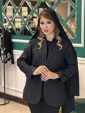 کت ژاکارد جواهردوزی شهزاد