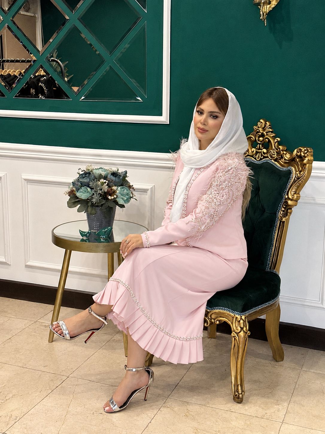سرافون و کت مجلسی زنانه جواهردوزی