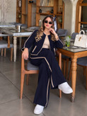 ست کراپ و شلوار اسپرت زنانه meli